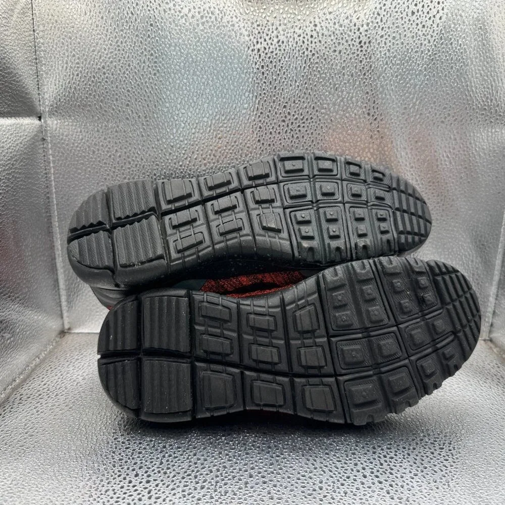 Size 7 Nike Fly Knit Chukka Womens Bright Crimson Black Running Shoes 805093-603 - Picture 11 of 12